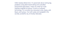 Tablet Screenshot of andrewwirick.com